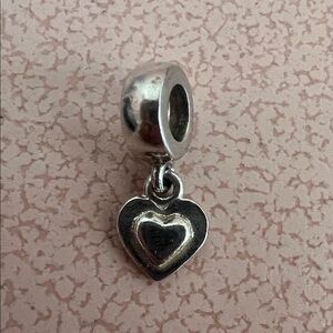 Pandora Silver Heart Charm Pendant